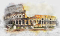 Colosseum Heritage – Zeitlose Geschichte in Aquarell