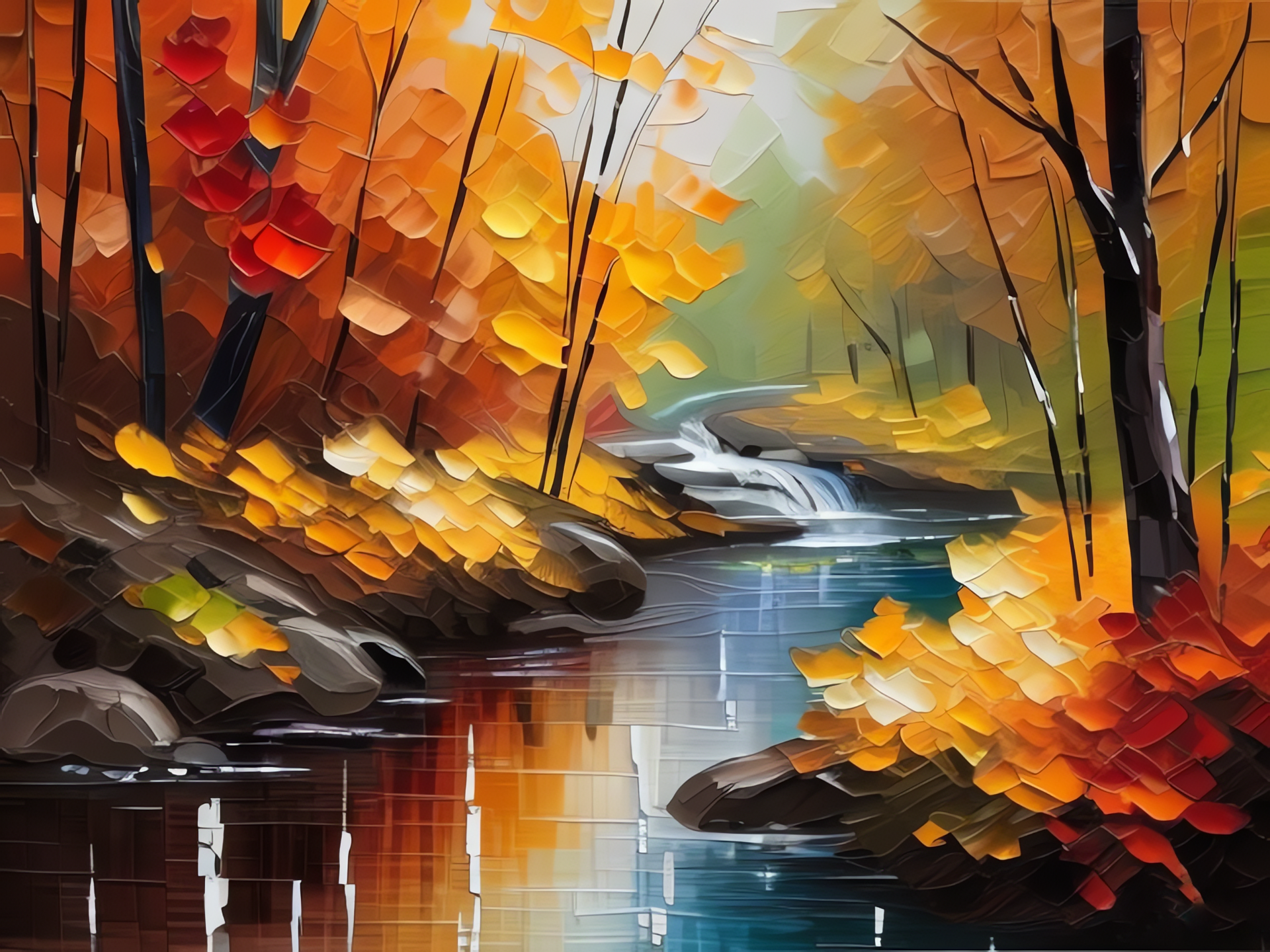 Golden Stream – Eine Symphonie in Öl